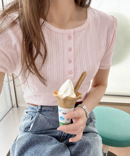 classicalelf（クラシカルエルフ） ヘンリーネック tシャツ 半袖 「AYA