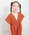 サロペット オーバーオール シャーリングオーバ...の詳細画像3