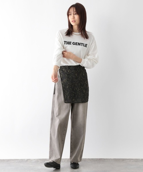 「GLOBAL WORK」 デニムパンツ LARGE ネイビー レディース_画像9