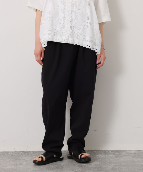 美品 ジャーナルスタンダードラックス JSL コットンリネンサロペットパンツ 黒 JOURNAL STANDARD LUXE（ジャーナルスタンダード ラックス） パンツ