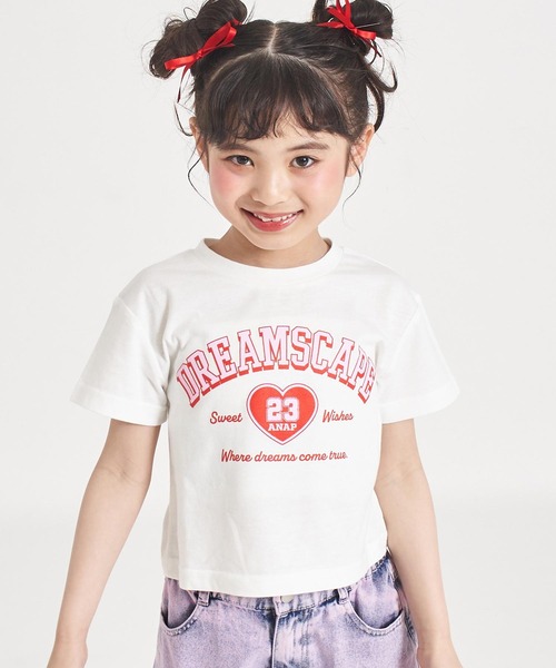 ANAP kids（アナップキッズ） tシャツ カレッジハープリント Tシャツ