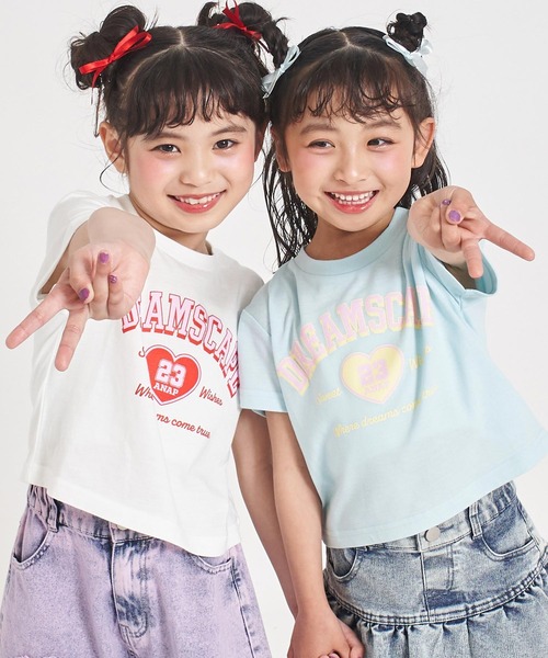 ANAP kids（アナップキッズ） tシャツ カレッジハープリント Tシャツ