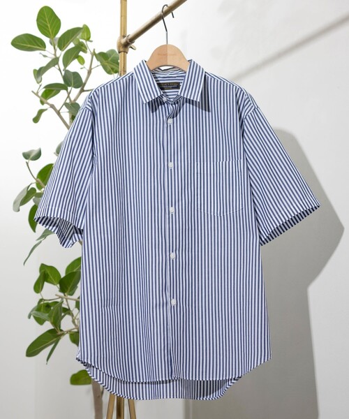「FREAK'S STORE」 半袖シャツ MEDIUM ブルー メンズ_画像2