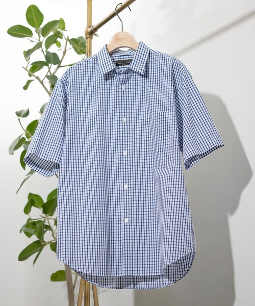 「FREAK'S STORE」 半袖シャツ MEDIUM ブルー メンズ_画像4