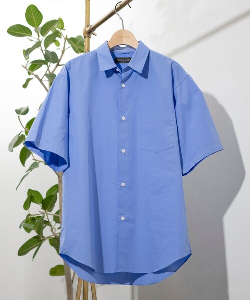 「FREAK'S STORE」 半袖シャツ MEDIUM ブルー メンズ_画像6