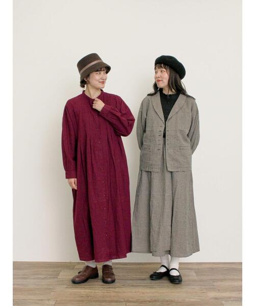「Samansa Mos2」 長袖ワンピース M ベージュ レディース_画像3