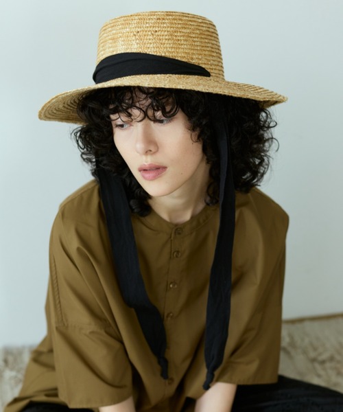 LORNA MURRAY（ローナマーレイ） ストローハット M グリーン