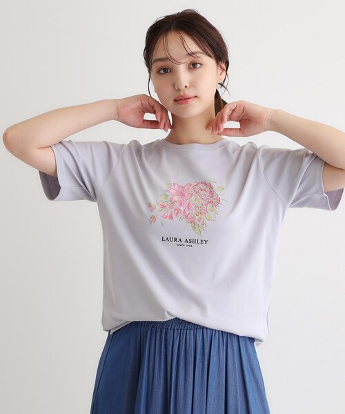 LAURA ASHLEY（ローラアシュレイ） tシャツ 半袖 「人気デザイン！汗