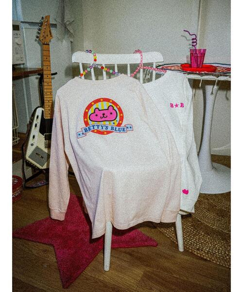 「BETTY'S BLUE」 長袖カットソー M ピンク レディース_画像3