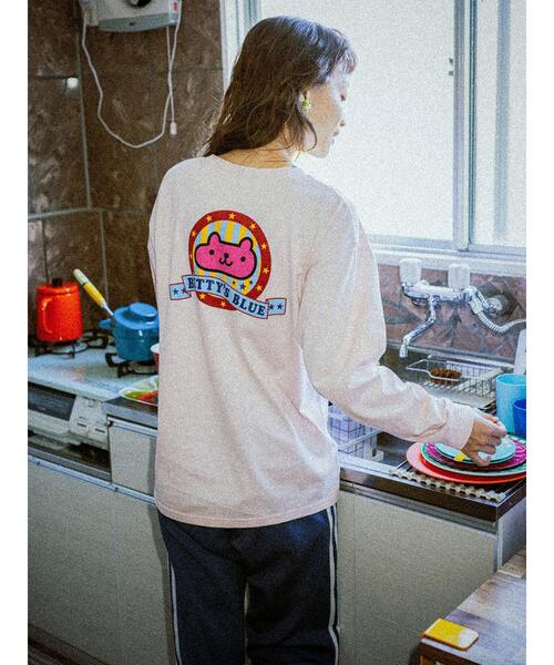 「BETTY'S BLUE」 長袖カットソー M ピンク レディース_画像5