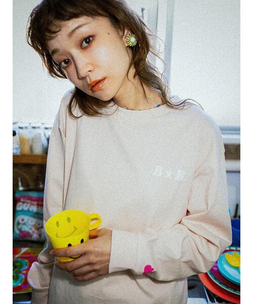 「BETTY'S BLUE」 長袖カットソー M ピンク レディース_画像7
