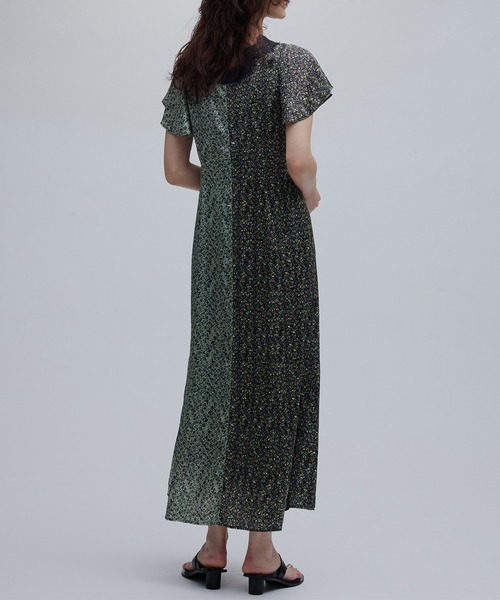 ドレス LOUISE PATTERN DOCKING DRESS
