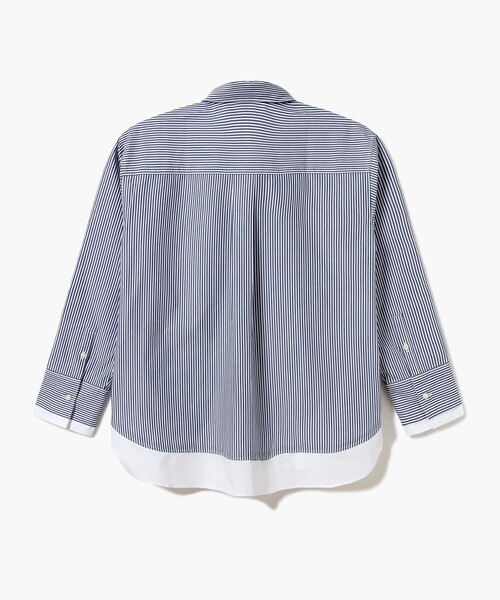 「LACOSTE」 長袖シャツ 36 ネイビー レディース_画像4