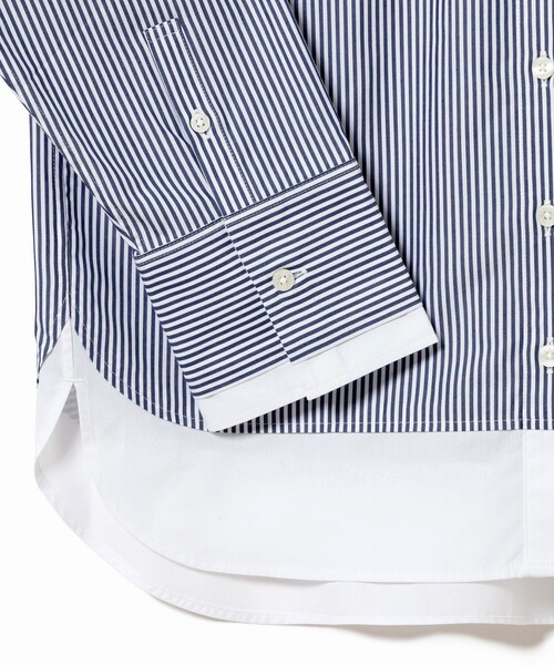 「LACOSTE」 長袖シャツ 36 ネイビー レディース_画像7