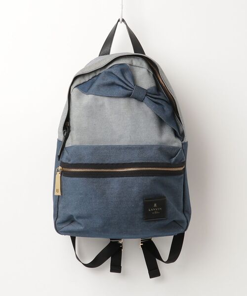 「LANVIN en Bleu」 ワンポイントリュック - ブルー レディース
