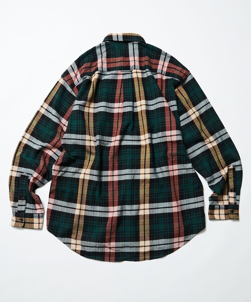 「NAUTICA」 長袖シャツ LARGE グリーン メンズ_画像3