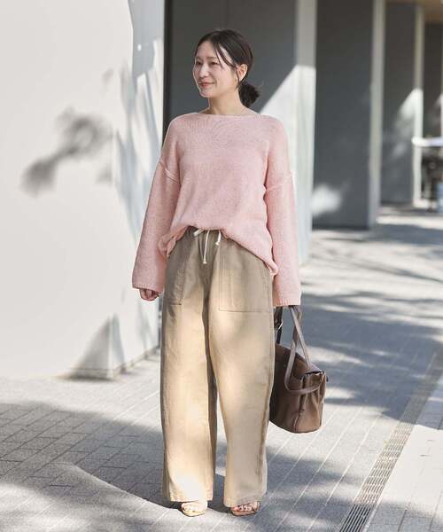 「JOURNAL STANDARD」 イージーパンツ 38 ベージュ レディース_画像4