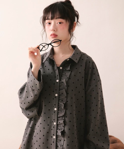 loin nuit ブラウス シャツ nuance frill shirt / ニュアンスフリル 
