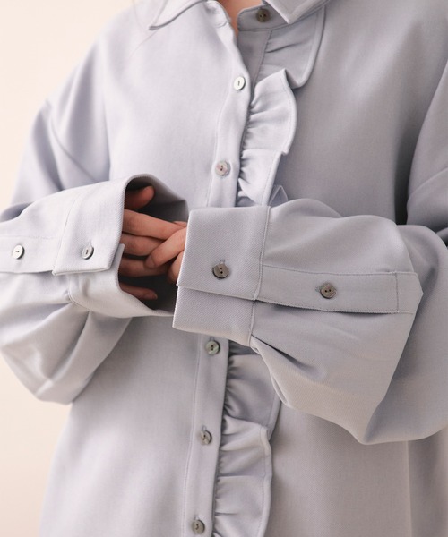 loin nuit ブラウス シャツ nuance frill shirt / ニュアンスフリル