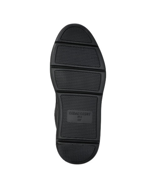 「CEDAR CREST」 ローカットスニーカー 24.5cm ブラック レディース_画像9