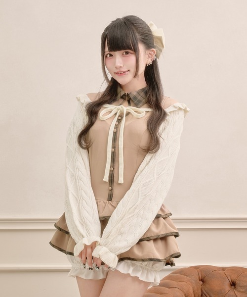 Pal elfy ニット セーター ケーブル ケーブルボレロカーディガン