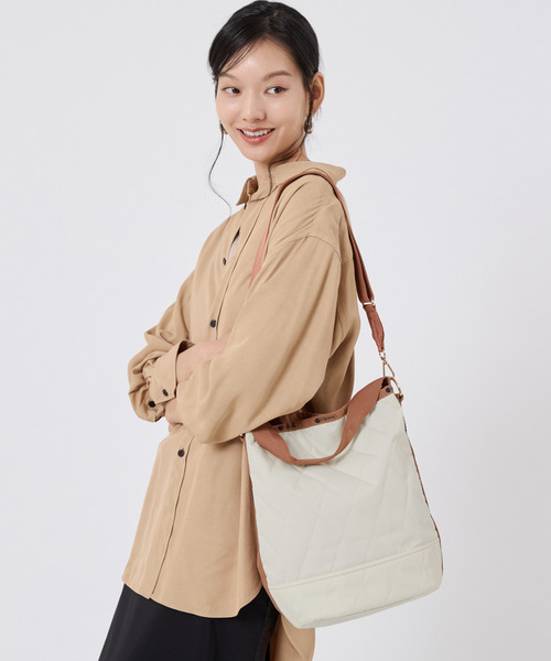 レスポートサック　ショルダーバッグ　ベージュ LeSportsac（レスポートサック） ショルダーストラップ キルティング