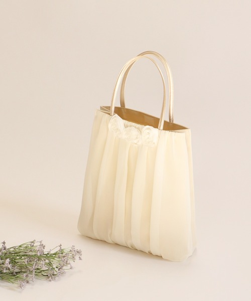 エコバッグ バッグ バラモチーフ付き シフォンかぶせパーティーサブバッグ Zozotown Yahoo 店 通販 Yahoo ショッピング