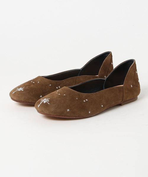 極美品【IKOH】ランゴリ レザーパンプス　24cm フラットシューズ　黒　本革 IKOH パンプス 「IKOH」Rangori Flat shoes ランゴリ レザー