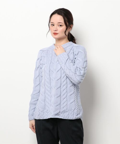 ニット セーター スーパーソフトメリノウール ケーブル編みニット レディース メンズ aran WOOLLEN MILLS ニット セーター スーパーソフトメリノ
