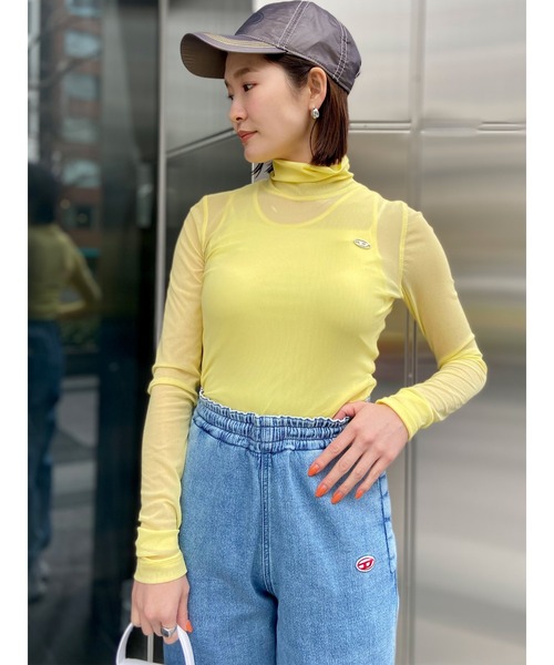 トップス レディース ハイネック 長袖トップス シースルー メッシュ Dロゴ Zozotown Paypayモール店 通販 Paypayモール