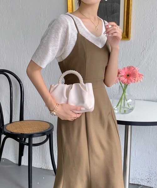 emi+ ワンピース ウエストマークマーメードキャミワンピース