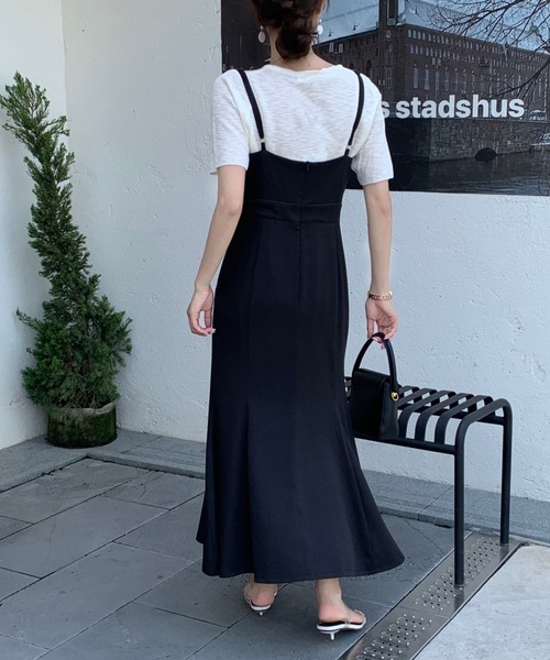 エムミーエメ ワンピース emi+ ワンピース ウエストマークマーメードキャミワンピース