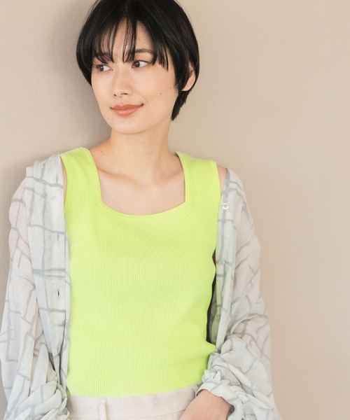 タンクトップ 【たよれるKNITシリーズ】14ゲージマルチキノウニットタンク 254673