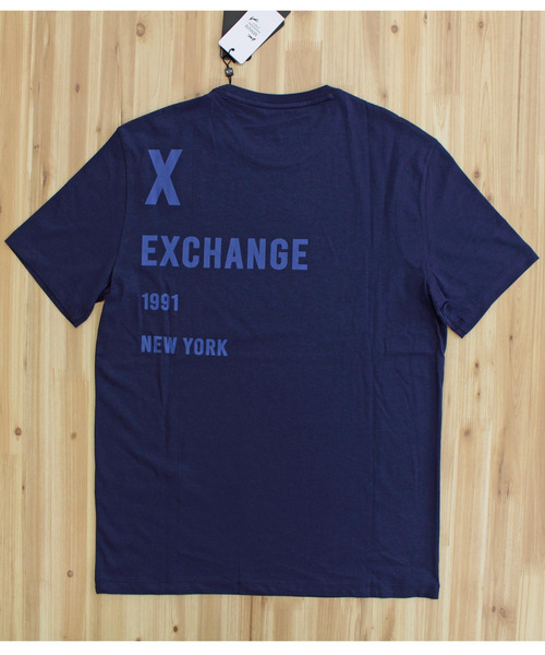 [A|X] コットンフロントロゴラインクルーネックTシャツ ARMANI EXCHANGE tシャツ AX ブランドロゴクルーネックTシャツ