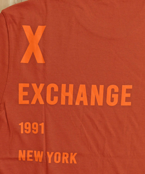 [A|X] コットンフロントロゴラインクルーネックTシャツ ARMANI EXCHANGE tシャツ AX ブランドロゴクルーネックTシャツ