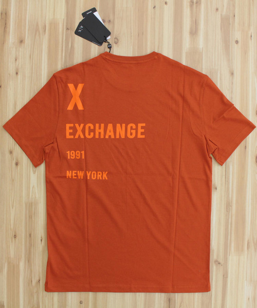 [A|X] コットンフロントロゴラインクルーネックTシャツ ARMANI EXCHANGE tシャツ AX ブランドロゴクルーネックTシャツ