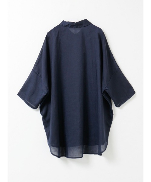 ブラウス シャツ mizuiro ind ハーフスリーブワイドチュニックシャツ レディース mizuiroind ブラウス シャツ mizuiro ind ハーフスリーブワイド