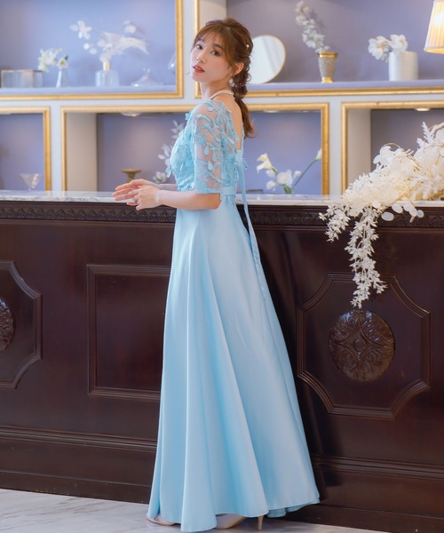 Retica（レティカ） ドレス パーティードレス Aライン フラワーレース