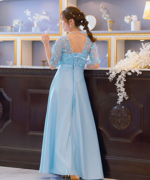 Retica（レティカ） ドレス パーティードレス Aライン フラワーレース