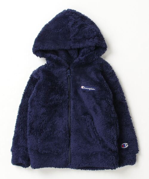 新品Champion フリースジップパーカー ブラック フリーサイズ Champion（チャンピオン） ボアフリース ジップパーカー メンズ
