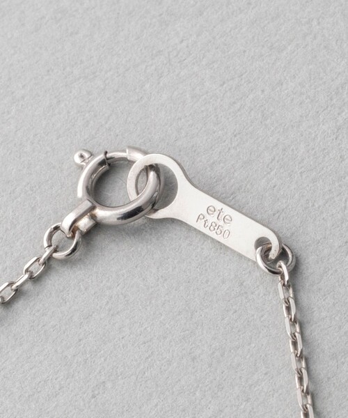 ete bijoux ネックレス PT900/850 ダイヤモンド 0.25ct