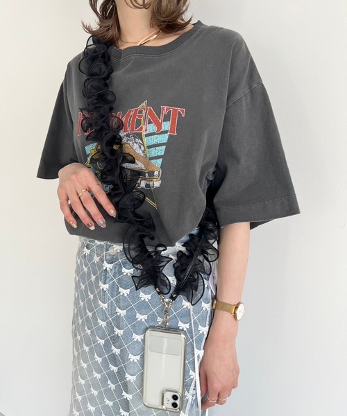☆ yupp さま　専用　☆ Me% 「ストラップシート付き」オーガンジーモバイルショルダー