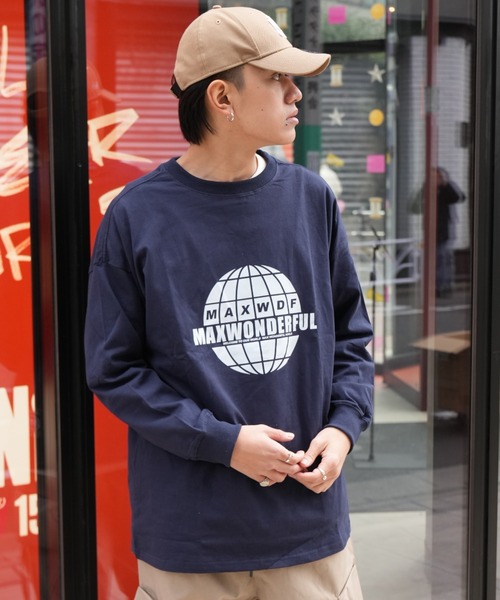 tシャツ アース フロントプリント ロンT メンズ レディース : ZOZOTOWN