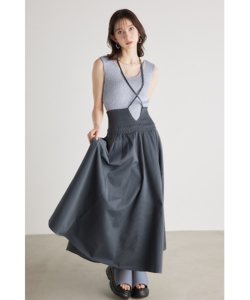 【rienda】新品、未使用ホルターネックワンピースSサイズ rienda｜ホルターネックタイトニットワンピース | Rakuten