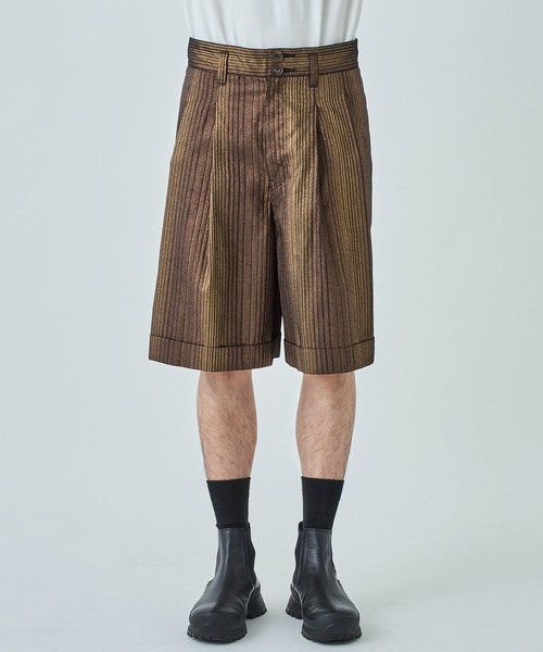 BED J.W. FORD ターコイズ アンクレット サイズF 日本製 BED j.w. FORD/ベッドフォード】Glitter Stripe Cargo Shorts
