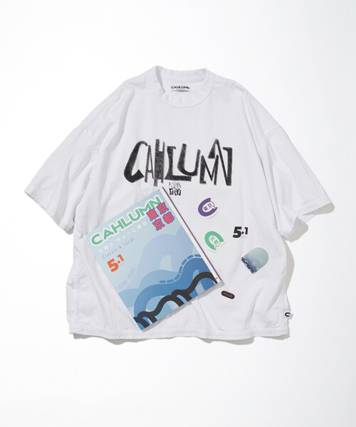 CAHLUMN（カウラム） 雑誌 ZINE5.1＋CAHLUMN LOGO Reversible T-Shirt 
