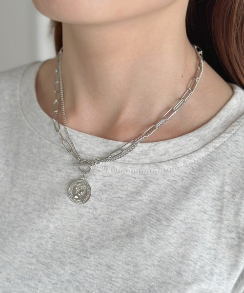 日本未発売【PAVOI】Layered Sun Coin Pendantネックレス 日本未発売【PAVOI】Layered Sun Coin Pendantネックレス (PAVOI