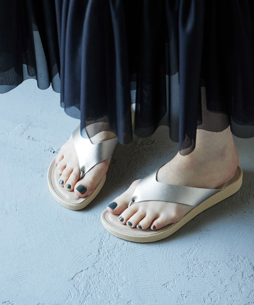 Fashion Letter サンダル 日本製 トングサンダル スポサン
