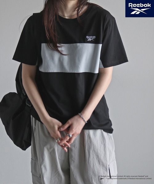 tシャツ 「Reebok/リーボック」 切替ワンポイント刺繍ロゴT