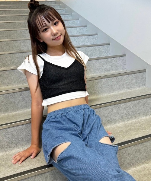 RandS/R アンサンブル キラキラビスチェセットT キッズ 子供服